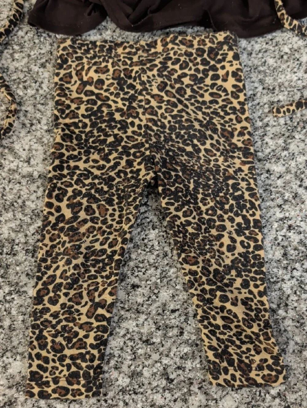 Kids Leopard Print Brown Matching Set - Brand Unspecified